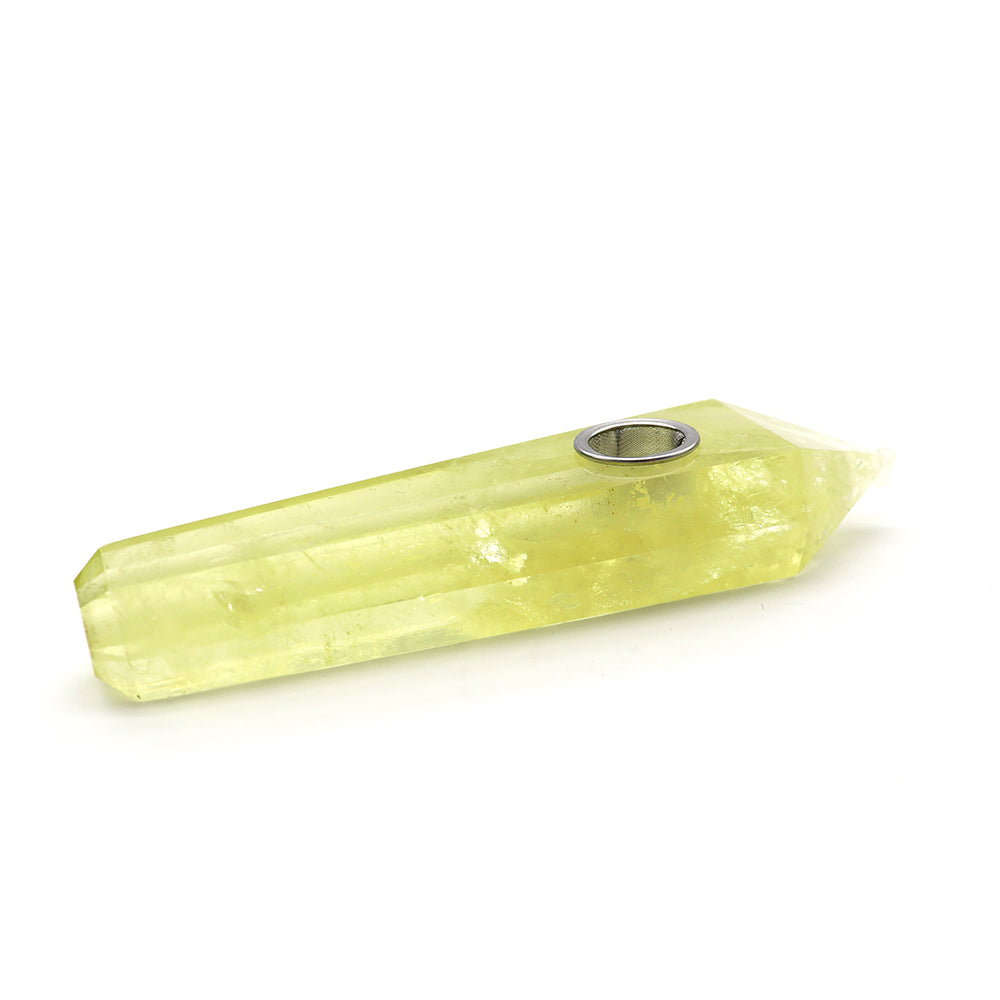 Natural Citrine Crystal Pipe