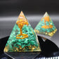 Tree of life Malachite Crystal Pyramid