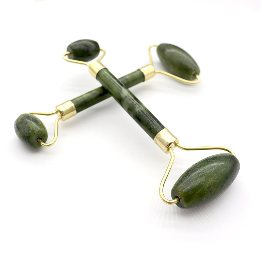 Green Jade Stone Facial Massage Roller