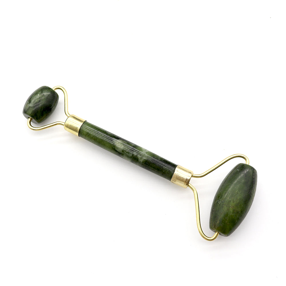 Green Jade Stone Facial Massage Roller