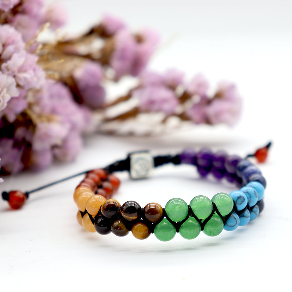 7 Chakras Healing Crystals Bracelet