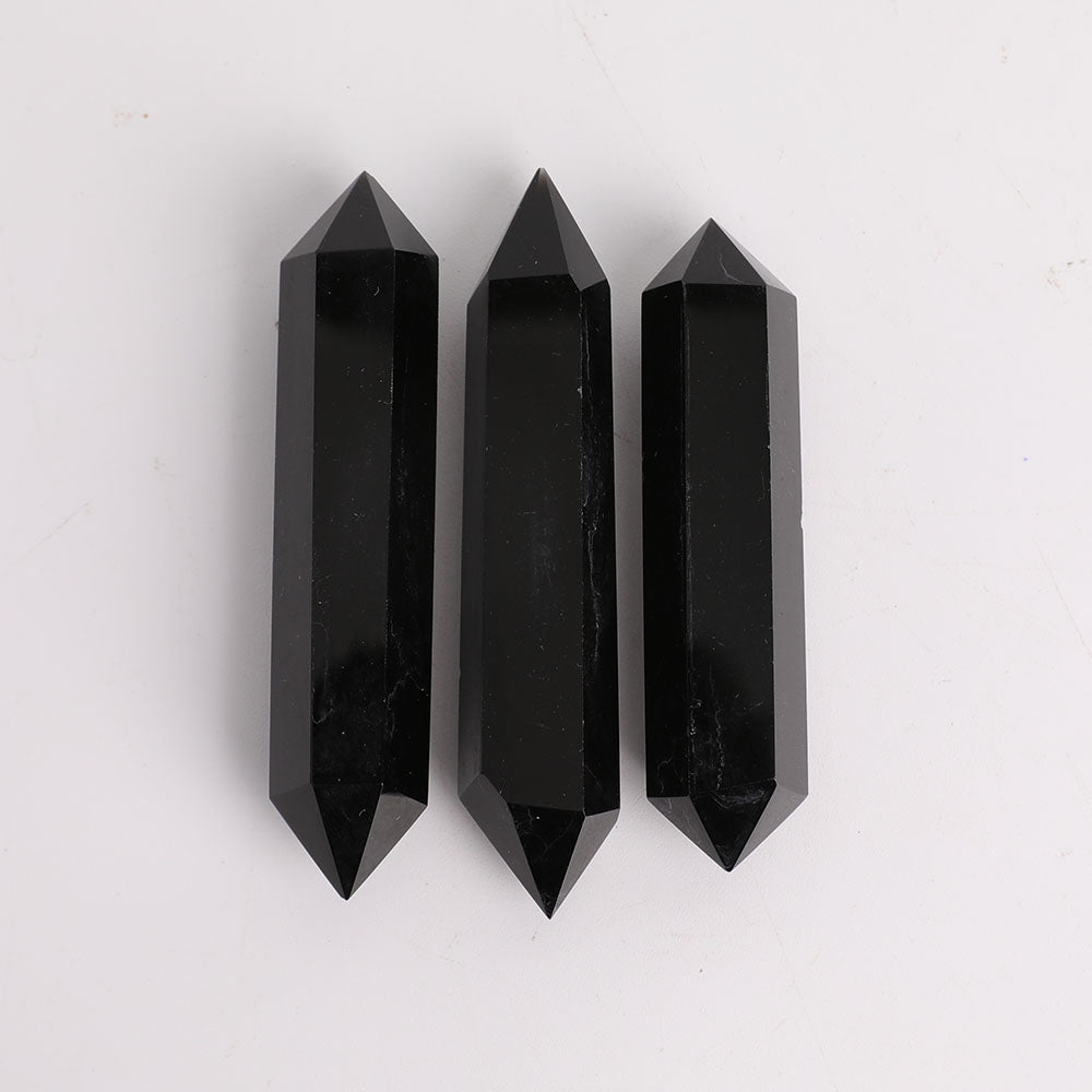 Black Obsidian Double Terminated Points