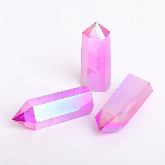 Aura Purple Angel Crystal Points