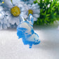 2" Pink Blue Opalite Dog Crystal Carvings