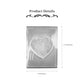 Well Packed Selenite Heart Shape Crystal Slab
