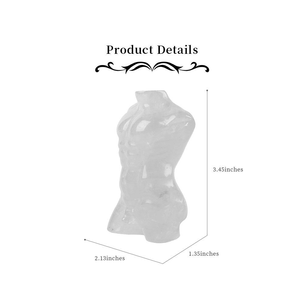 Rose Quartz Crystal Carving Model Figurine